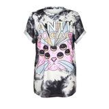 Summer Blusa Alien Cartoon Print Tshirts