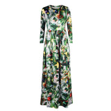 Christmas Tree Print Maxi Dress