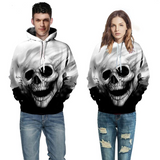 Newest Skull Print 3D Hooded sweatshirt