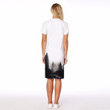New Tree 3d Print Short Sleeves Dress