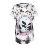 Alien Print Long Length HippieTshirts Women
