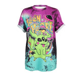 Alien Print Long Length HippieTshirts Women