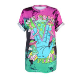 Pizza 3D Printing Fashion T-Shirt Women