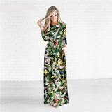 Christmas Tree Print Maxi Dress