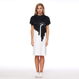 New Summer Knee-Length Short Sleeves Women Dress